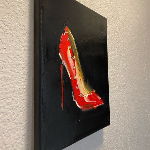 Original oil painting “Valentino Ruby Slipper” - Picture 4 of 6